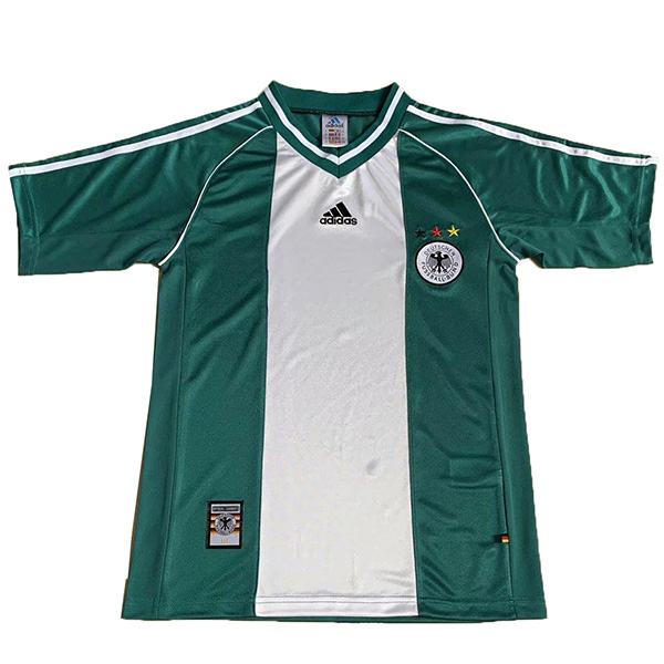 Germany away retro soccer jersey maillot match men's 2ed sportwear football shirt 1998